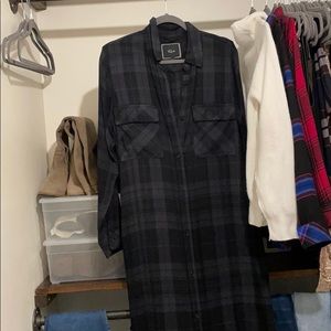 Rails black flannel dress, small